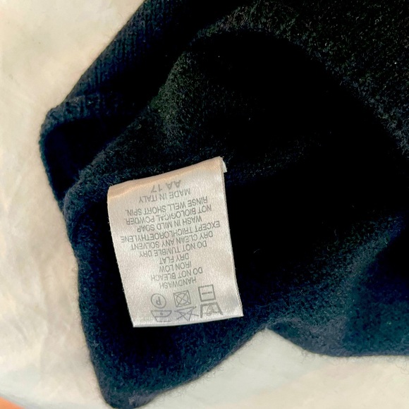 Vintage Burberry Nova Check Snap Button Turtleneck Merino Sweater - Picture 9 of 11